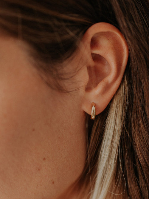 Pico Hoop Earrings - Gold-Hart + Stone-Sattva Boutique