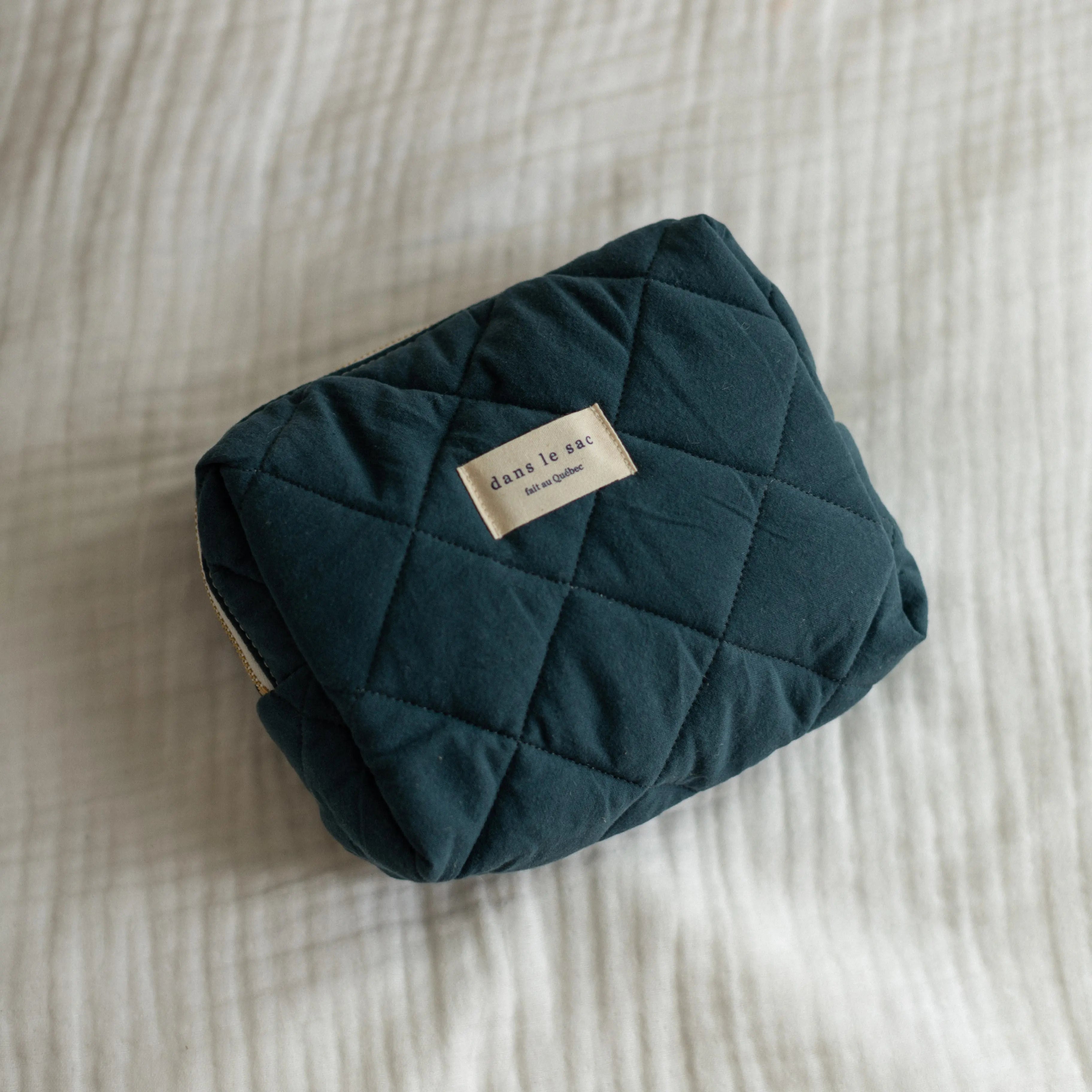 dans le sac - Quilted Pouch – Navy -