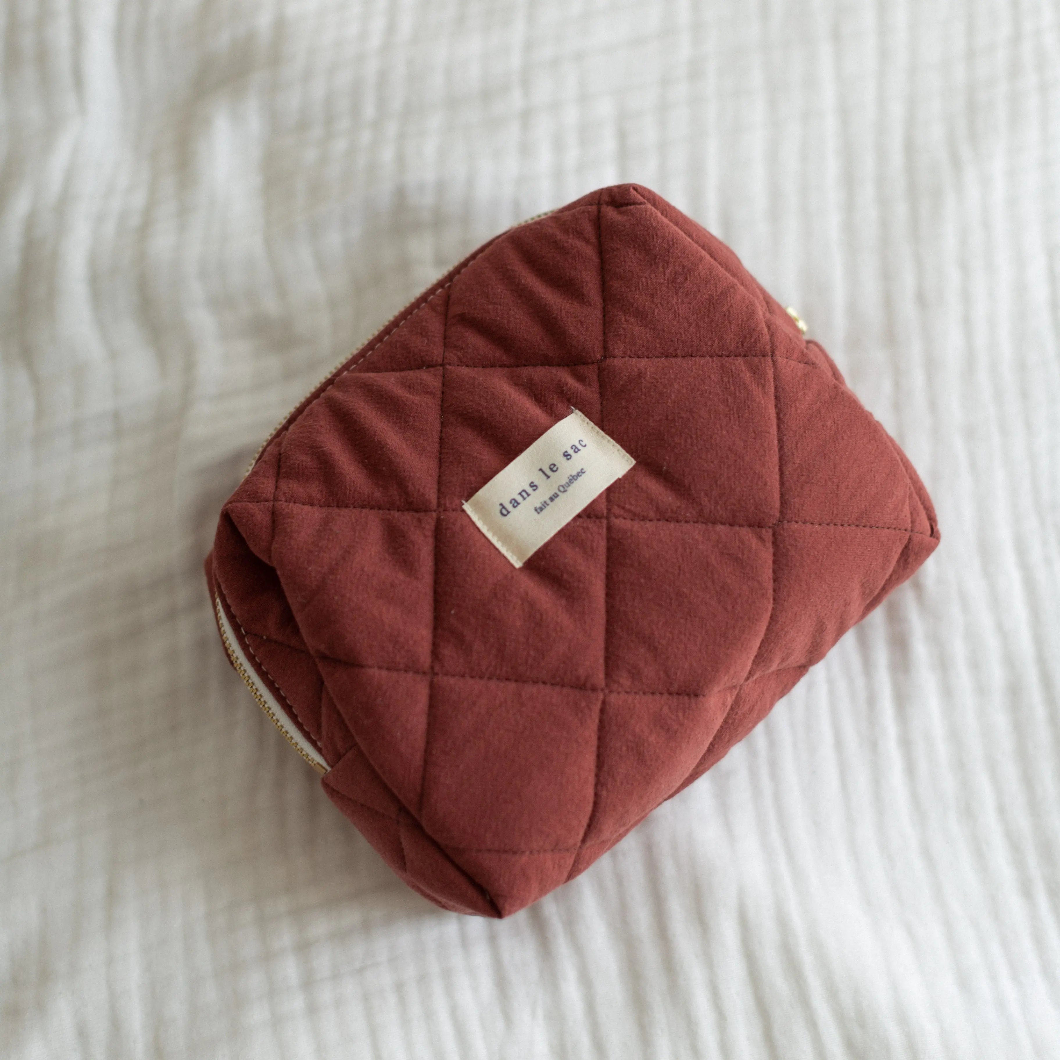 dans le sac - Quilted Pouch – Terracotta -