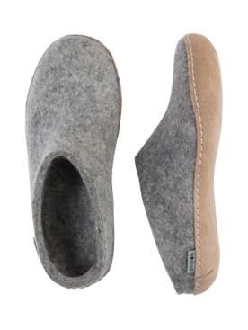 Glerups Shoe Grey Leather-Glerups-Sattva Boutique