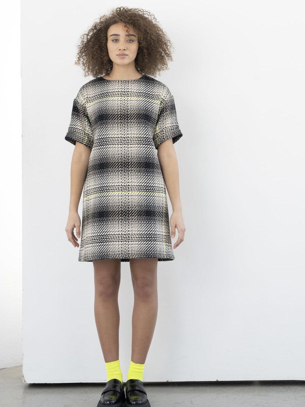 BODYBAG - Bleeker Dress - Black Plaid M