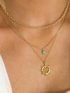 Leah Alexandra Sofia Slice Necklace Turquoise-Leah Alexandra-Sattva Boutique
