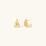 Swirl Studs – Gold