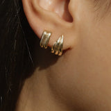 Swirl Studs – Gold