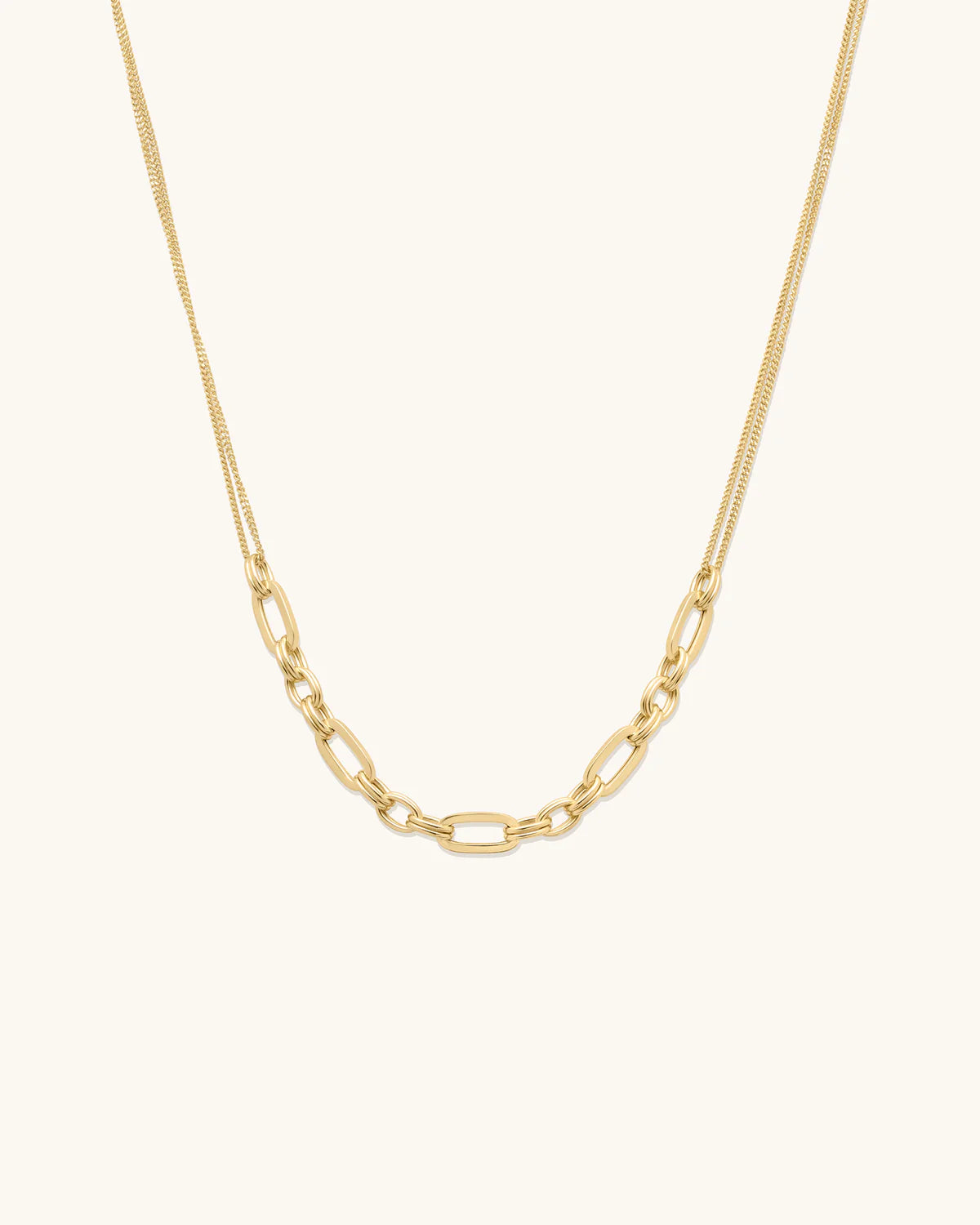 Leah Alexandra - Trombone Necklace – Gold -