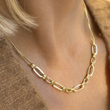 Leah Alexandra - Trombone Necklace – Gold -