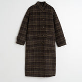 Indi & Cold - Wool Check Coat -