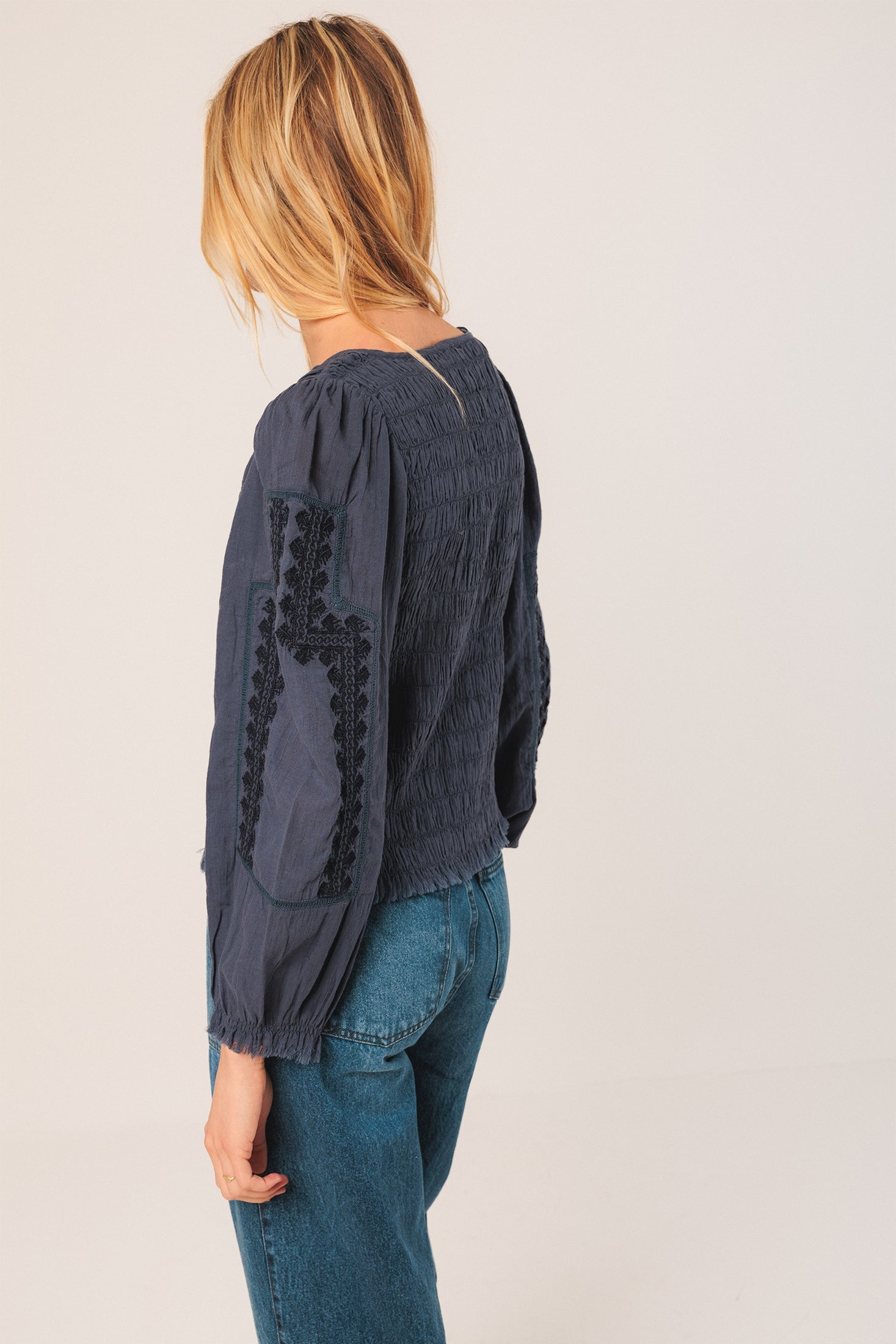 Indi & Cold - Embroidered Blouse -