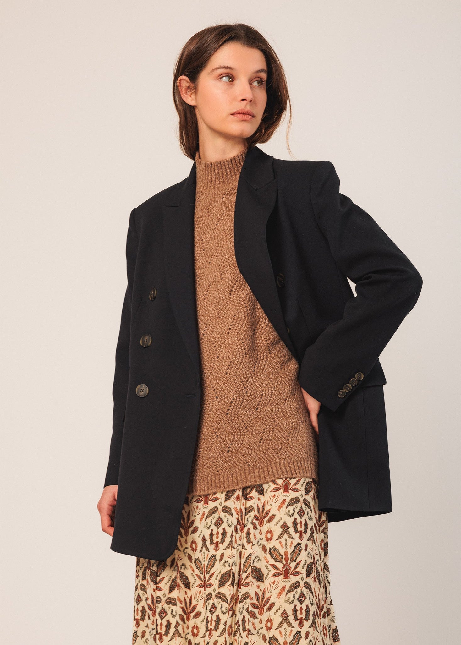 Indi & Cold - Double Breasted Blazer -