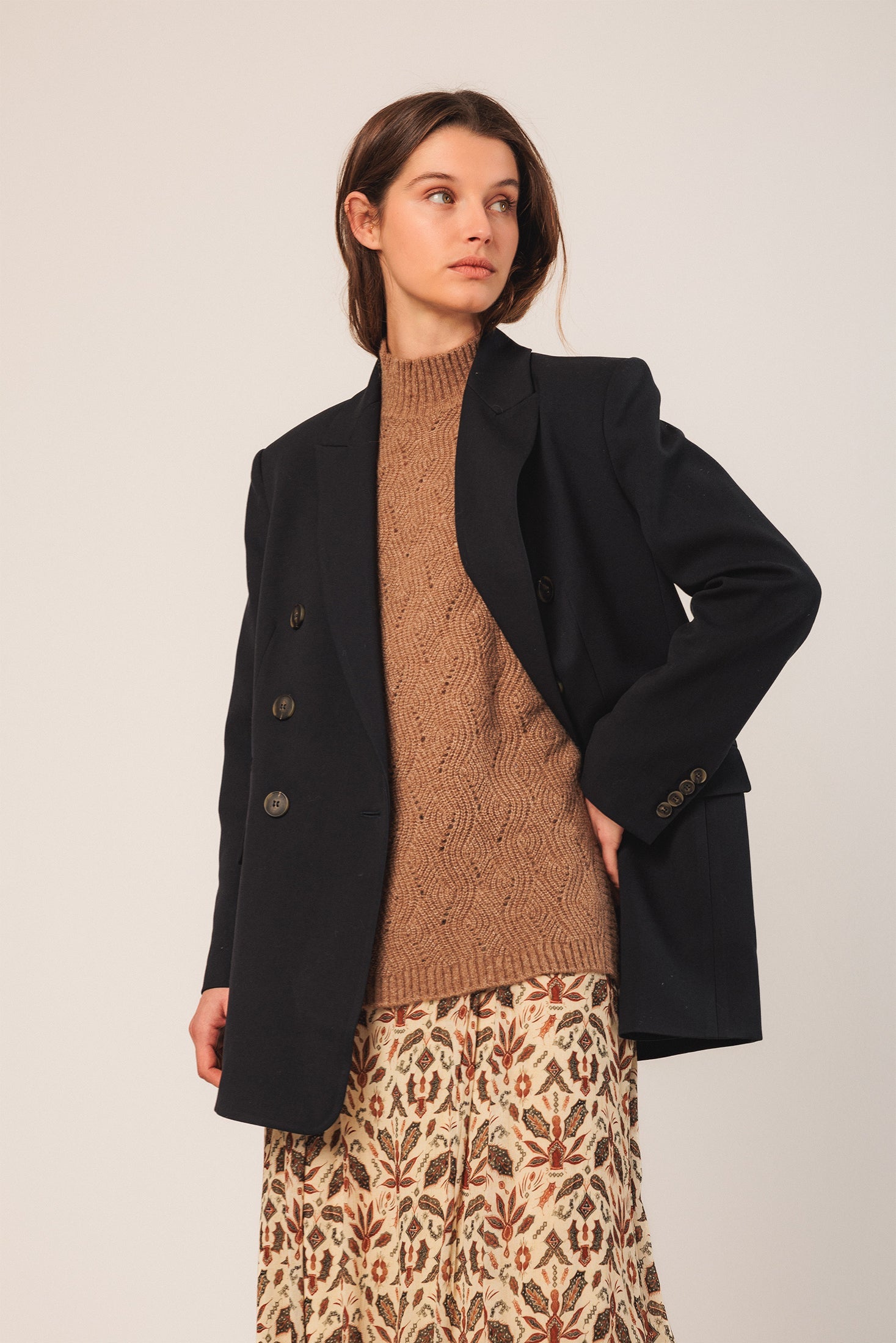 Indi & Cold - Double Breasted Blazer -