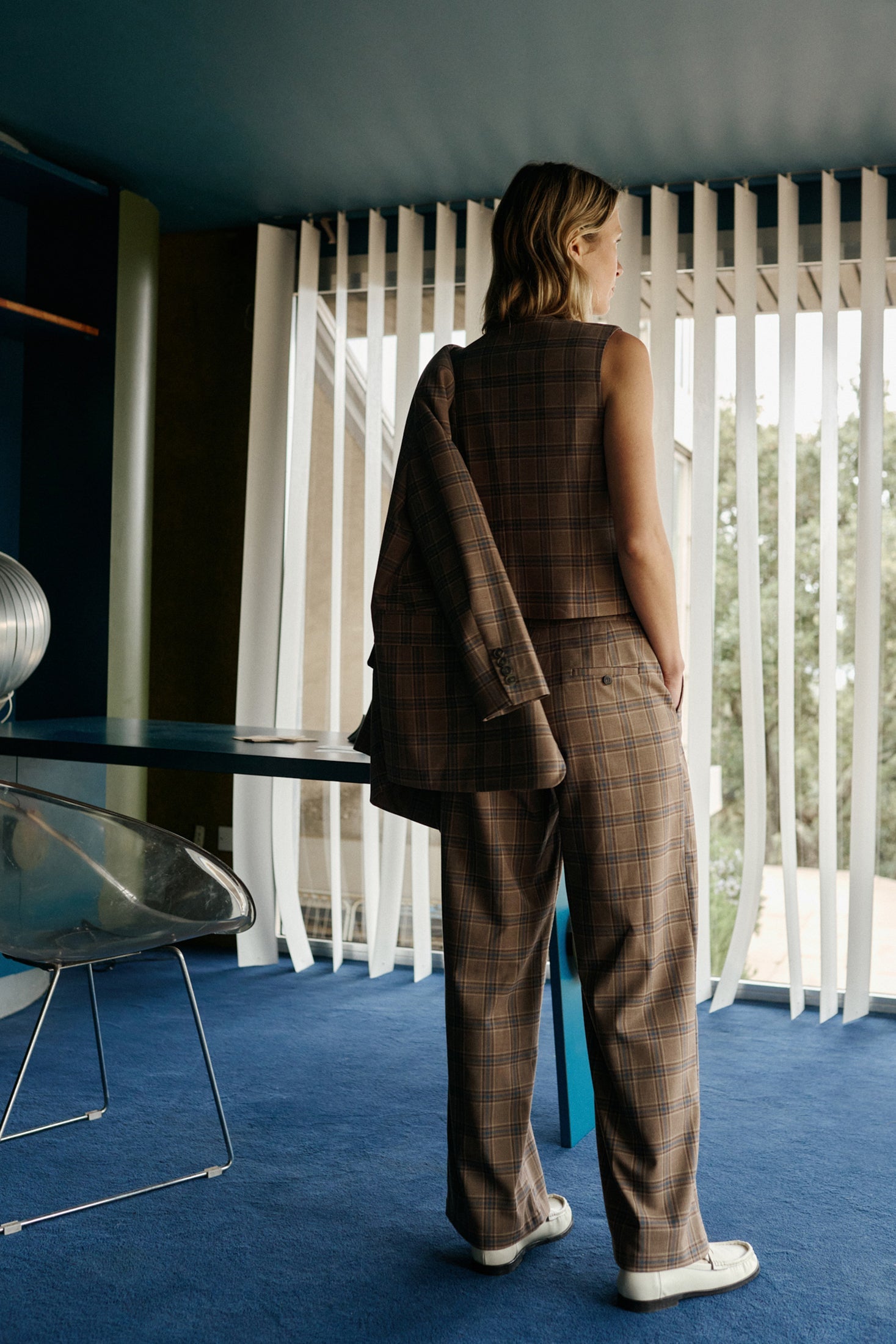 Indi & Cold - Paty Straight Plaid Pant -