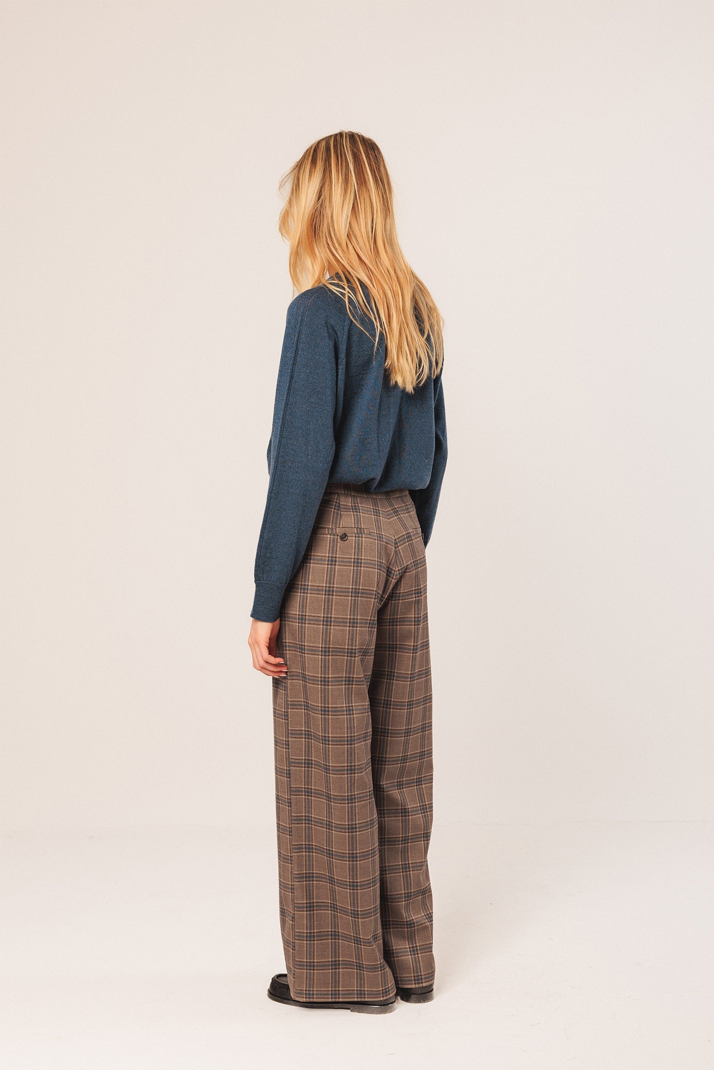 Indi & Cold - Paty Straight Plaid Pant -
