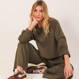 Indi & Cold - Adjustable Waist Sweatshirt -