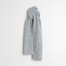 Indi & Cold - Colourful Knitted Scarf – Mottled Grey -