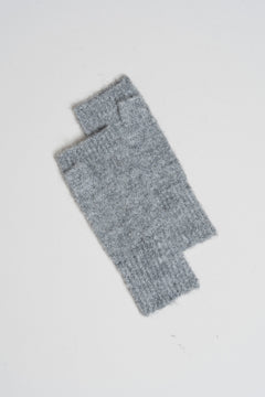 Indi & Cold - Colourful Knitted Mittens – Mottled Grey -