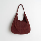 Indi & Cold - Split Leather Tote Bag – Garnet -
