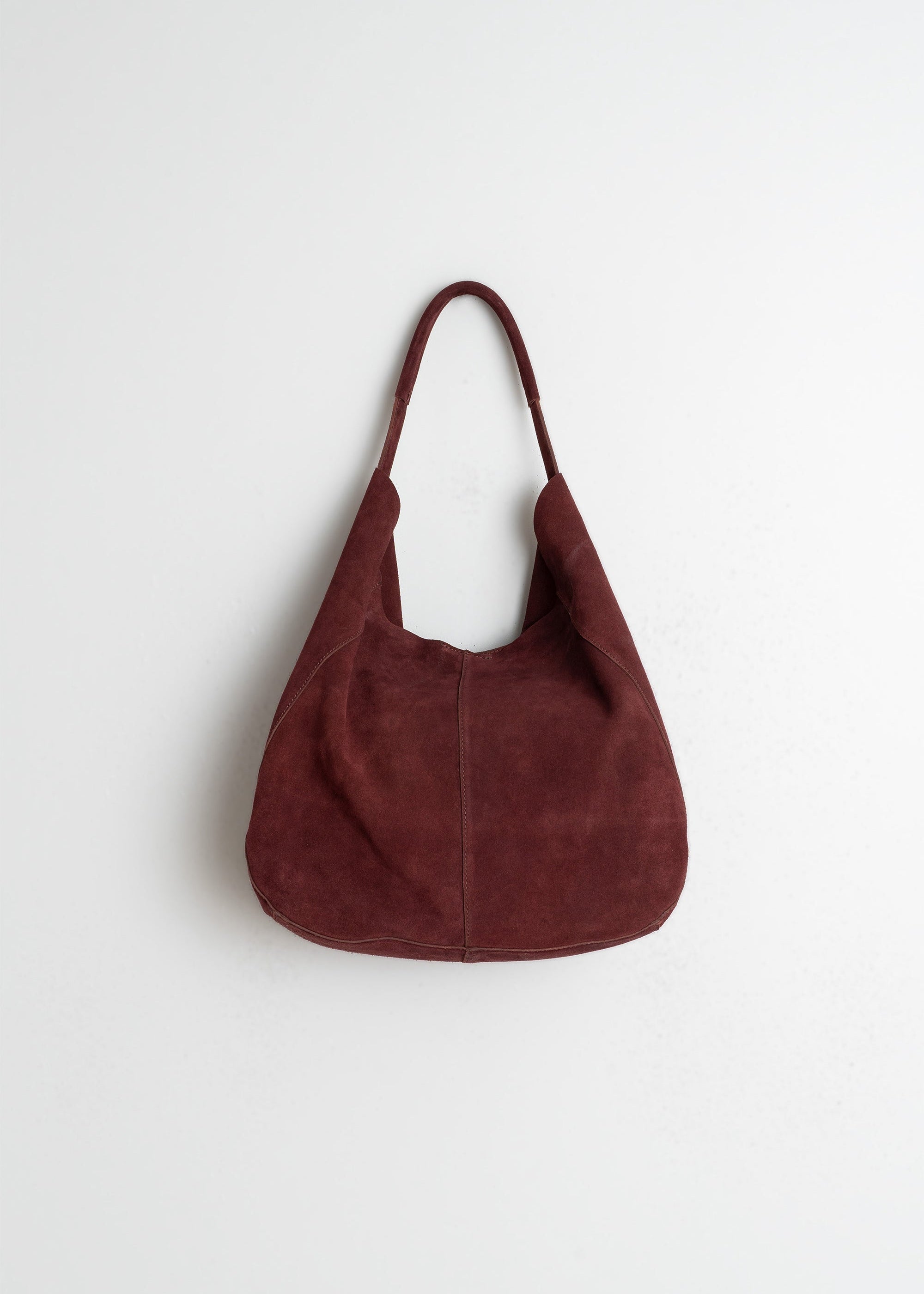 Indi & Cold - Split Leather Tote Bag – Garnet -