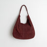 Indi & Cold - Split Leather Tote Bag – Garnet -