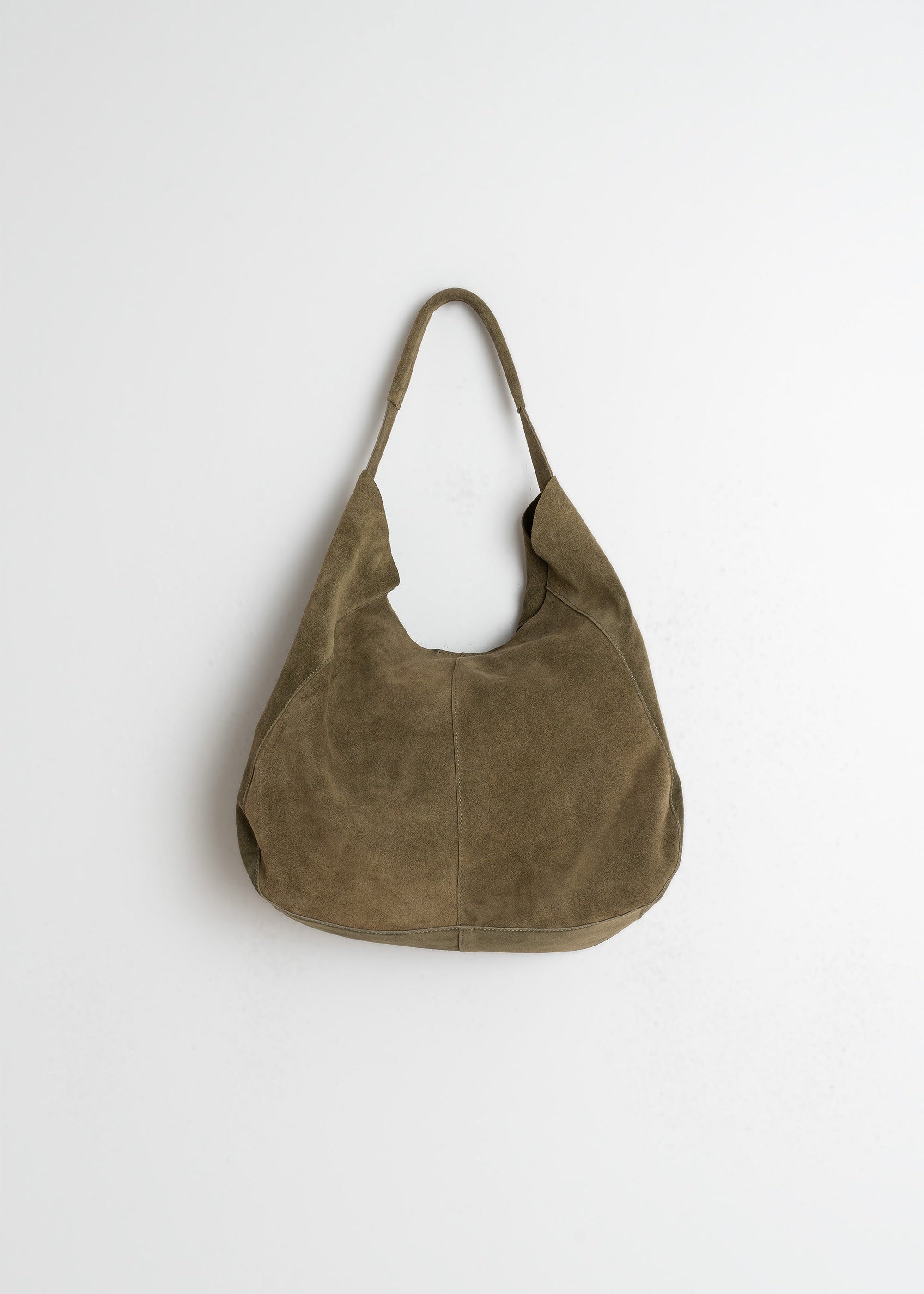 Indi & Cold - Split Leather Tote Bag – Khaki -