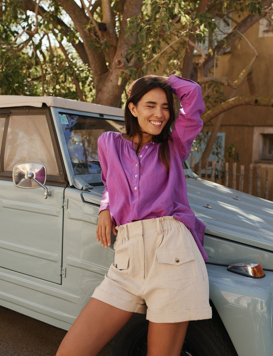 Linen Shorts-Indi & Cold-Sattva Boutique