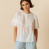 Eyelet Detail Blouse