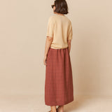 Window Pane Check Skirt