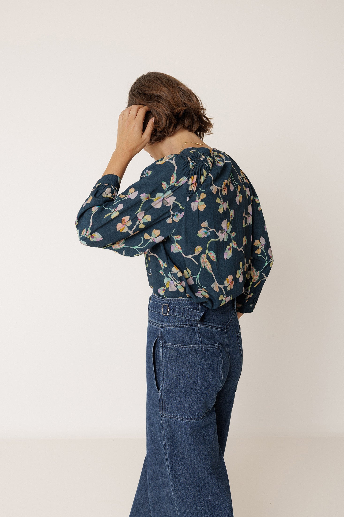 Indi & Cold - Ruched-Detail Blouse -