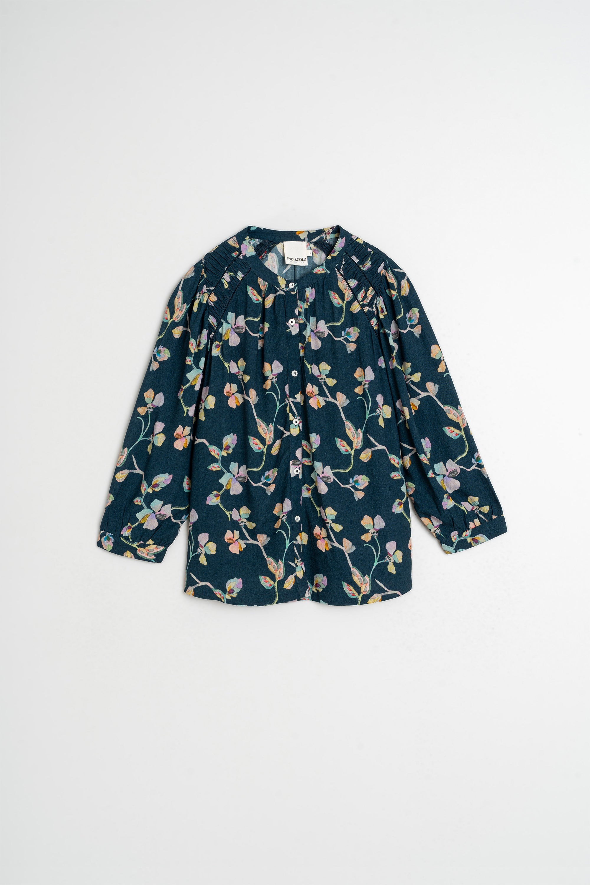 Indi & Cold - Ruched-Detail Blouse -