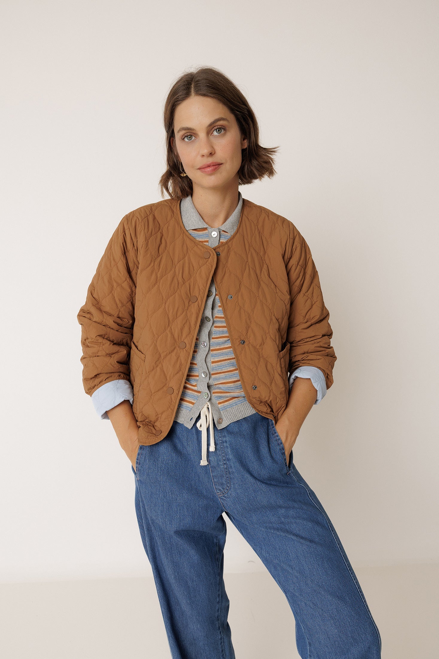 Indi & Cold - Reversible Quilted Coat -