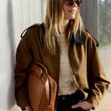 Indi & Cold - Lyocell Bomber Jacket -