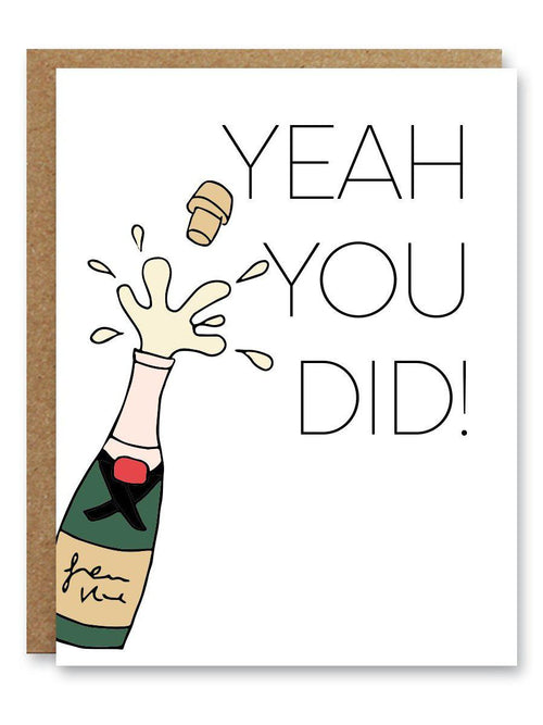 Yeah You Did Card (Congradulations)-Boo to You-Sattva Boutique