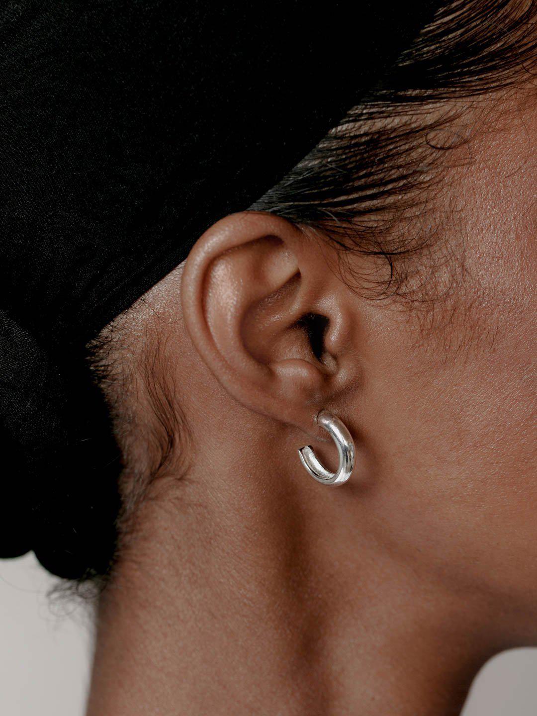 Wolf Circus - Abbie Hoops Large Silver -