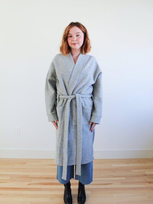 Wool Wrap Coat-Sattva by Sarah-Sattva Boutique