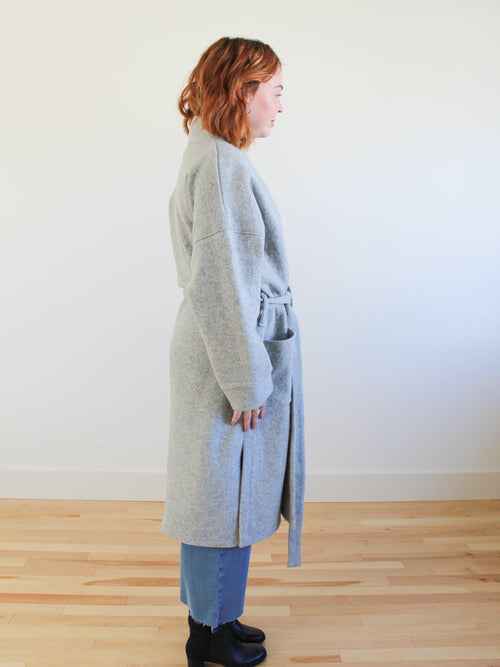 Wool Wrap Coat-Sattva by Sarah-Sattva Boutique