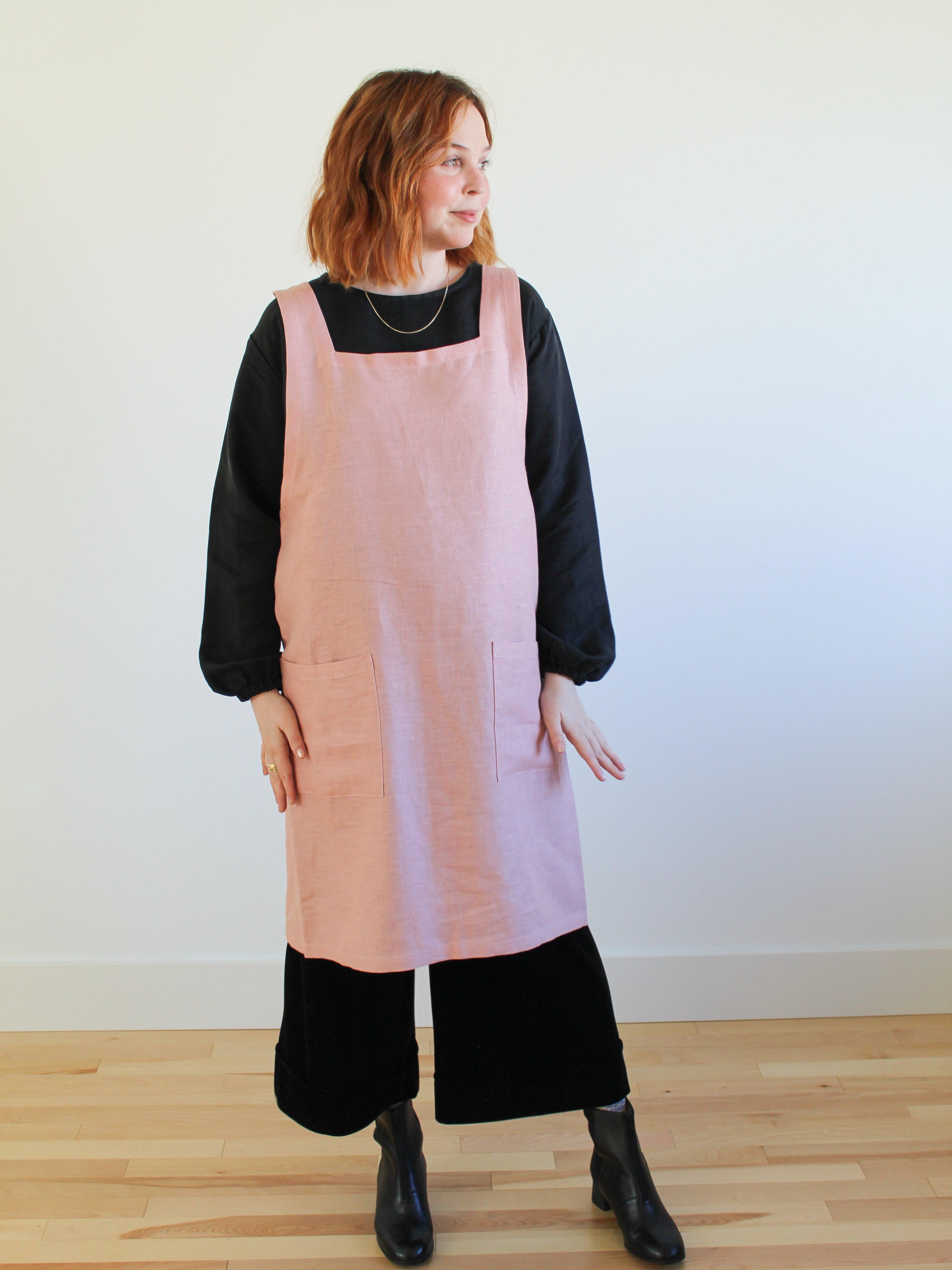 Sattva by Sarah - Cross Back Linen Apron -