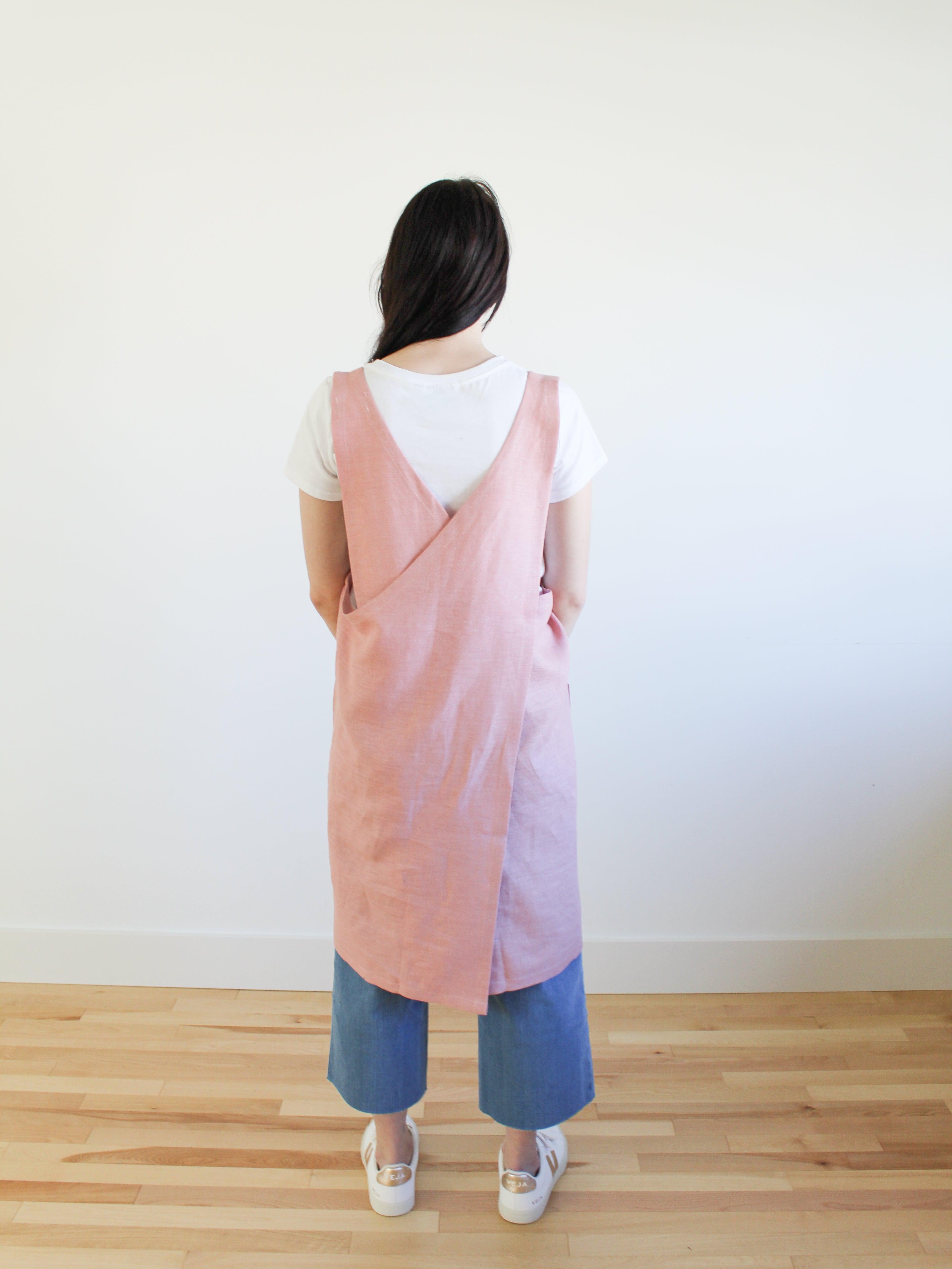 Sattva by Sarah - Cross Back Linen Apron -