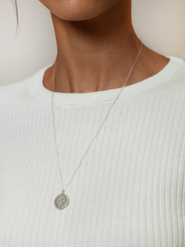 Rose Coin Silver Necklace-Wolf Circus-Sattva Boutique