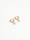 Pearl Hoops Small Gold-Wolf Circus-Sattva Boutique