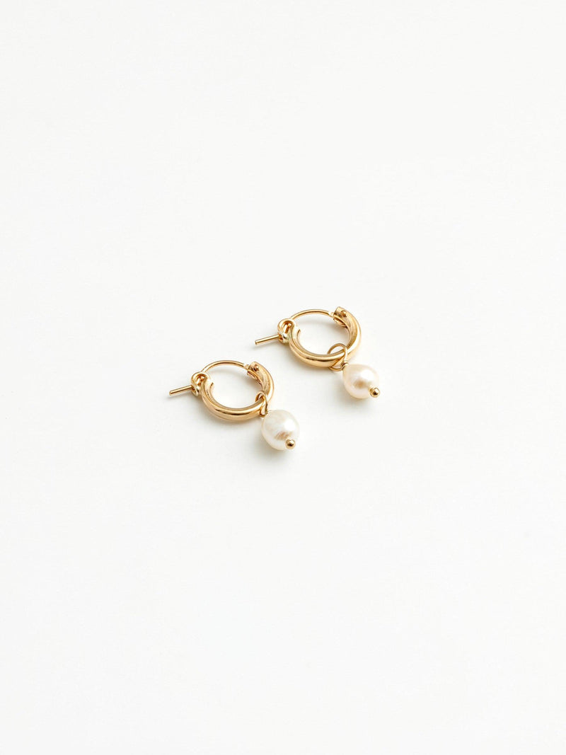 Pearl Hoops Small-Wolf Circus-Sattva Boutique