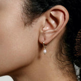 Wolf Circus - Pearl Hoops Small Gold - Gold