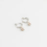 Wolf Circus - Pearl Hoops Small Silver -