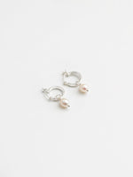 Pearl Hoops Small Silver-Wolf Circus-Sattva Boutique