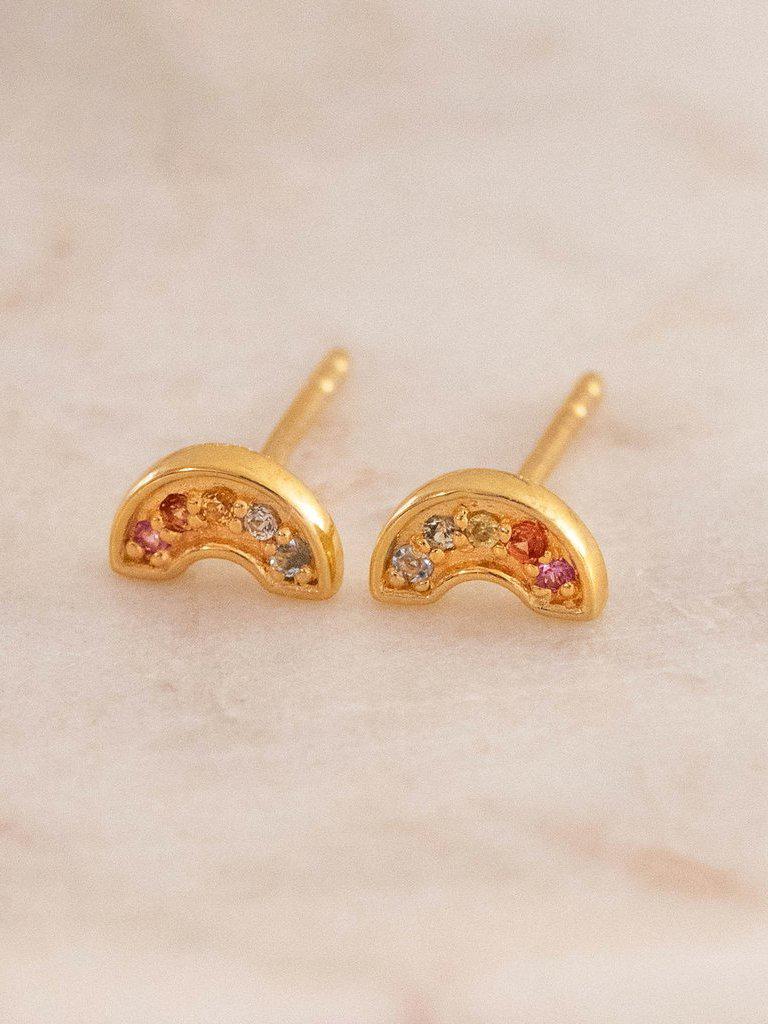 Leah Alexandra - Rainbow Pave Studs -