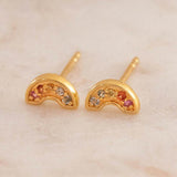 Leah Alexandra - Rainbow Pave Studs -