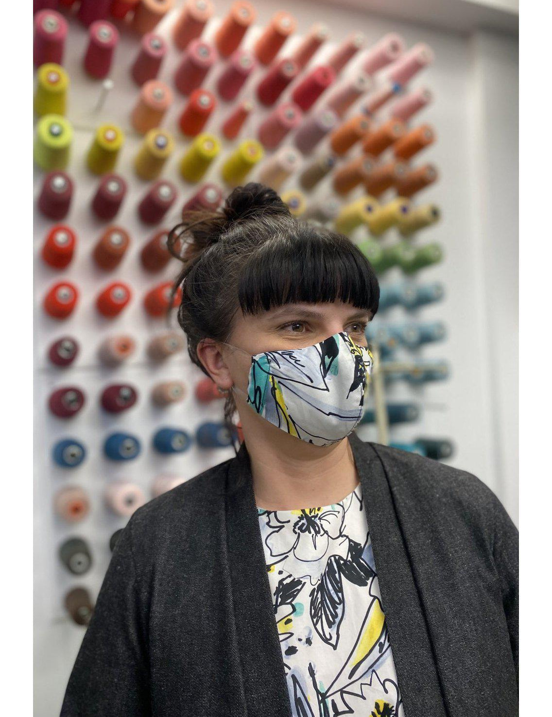 BODYBAG - Face Mask Flower Grafitti -