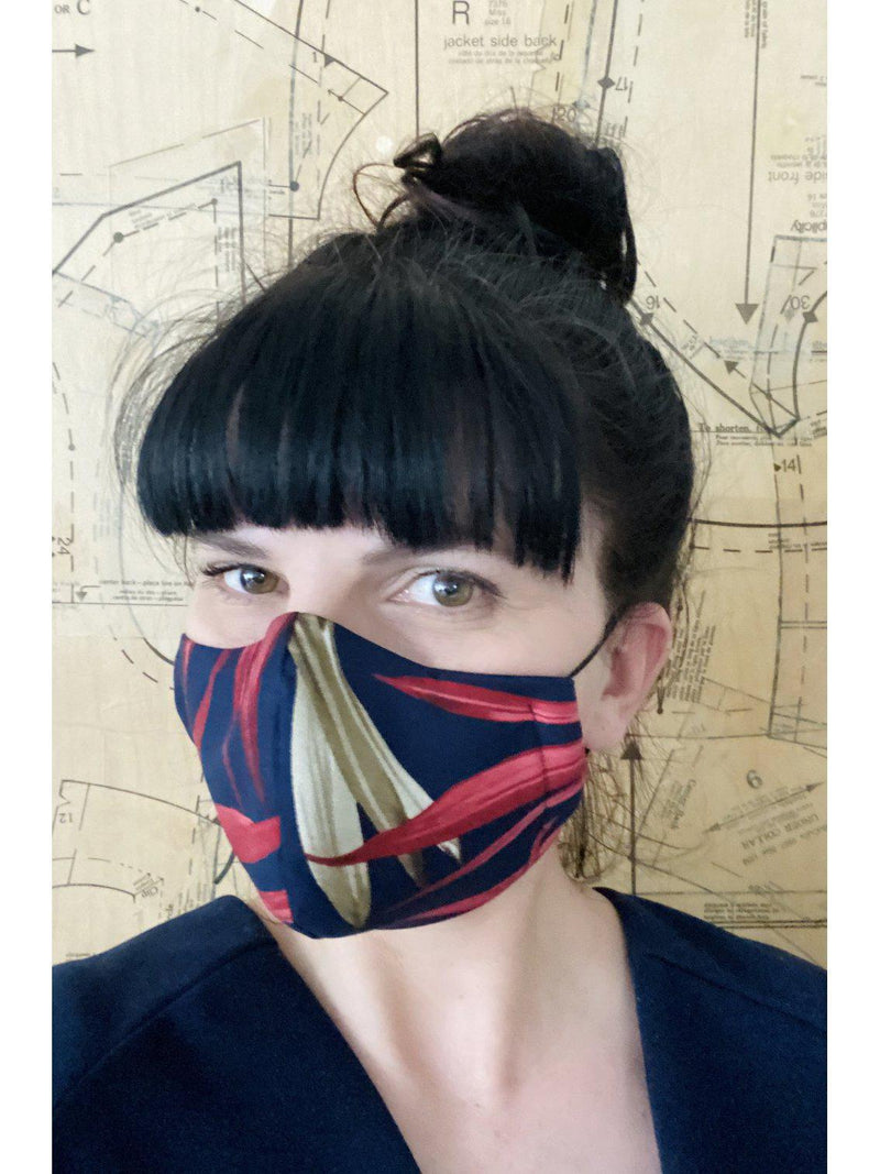 Face Mask Tropical Navy-BODYBAG-Sattva Boutique