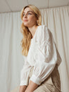 Cotton Embroidered Blouse-Indi & Cold-Sattva Boutique