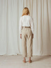Cotton Embroidered Blouse-Indi & Cold-Sattva Boutique